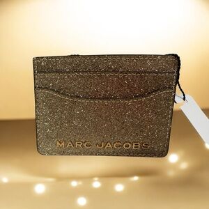 Marc Jacobs Shimmering Gold Card Case
